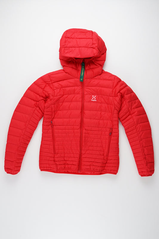 Micro Nordic Down Hood Women Red / M