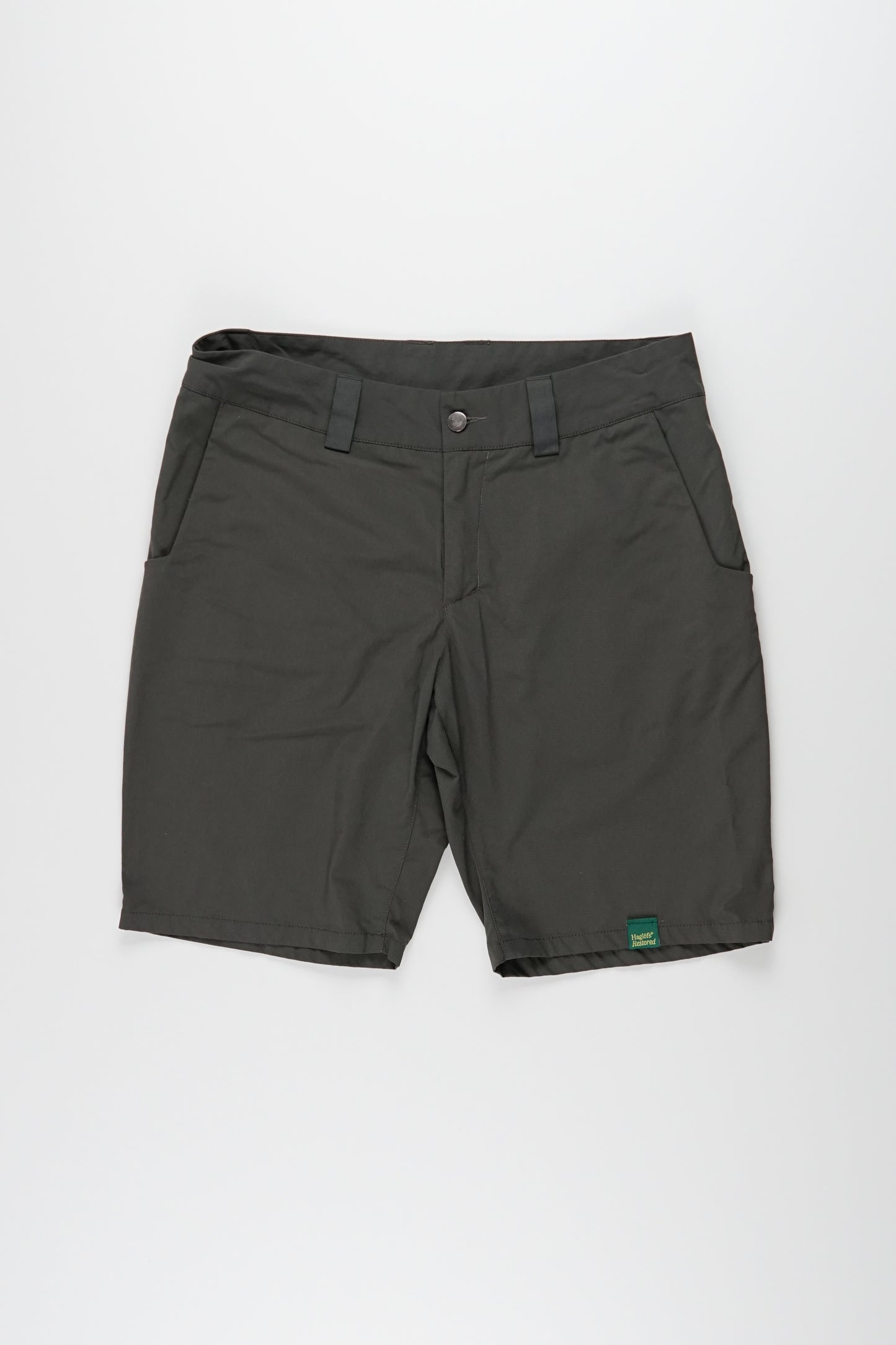 Mid Solid Shorts Men Green / M