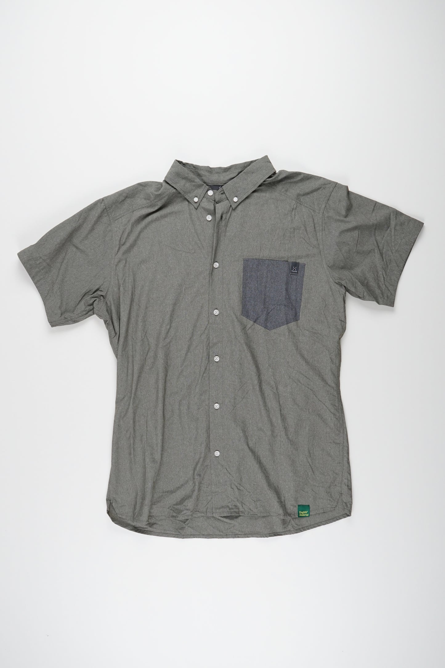 Vejan SS Shirt Men Green / L