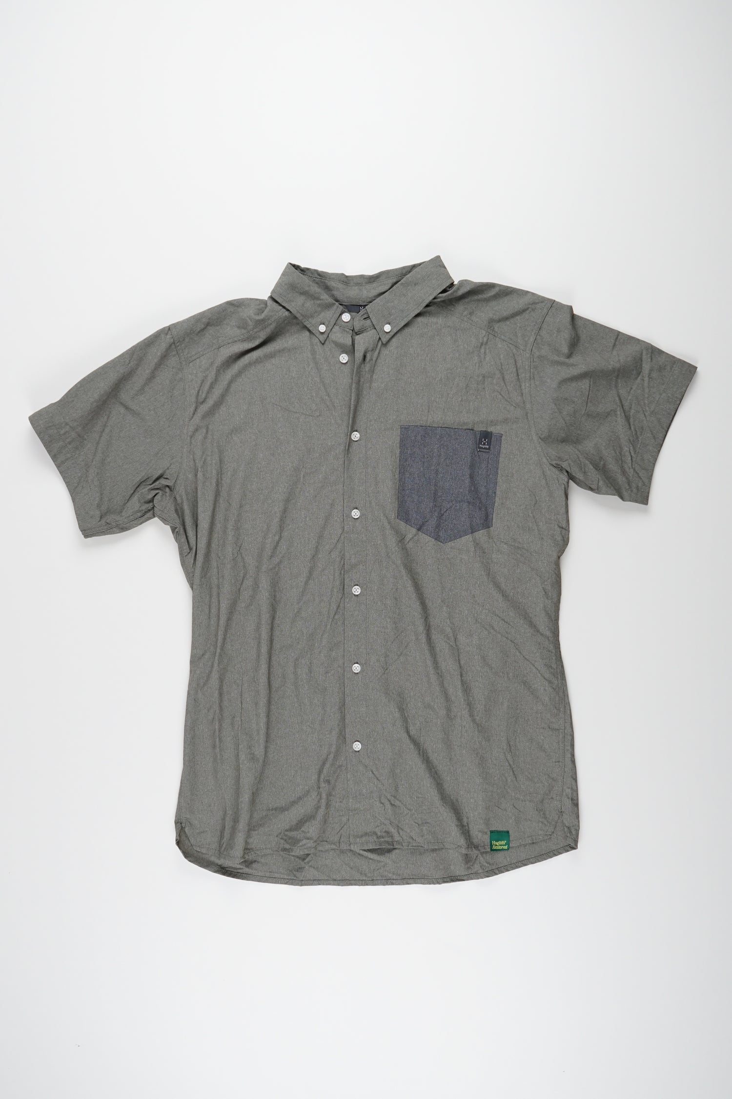 Vejan SS Shirt Men Green / L