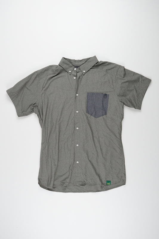Vejan SS Shirt Men Green / L