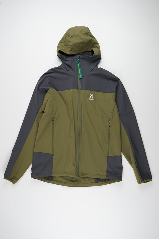 Morän Softshell Hood Men Green / XL